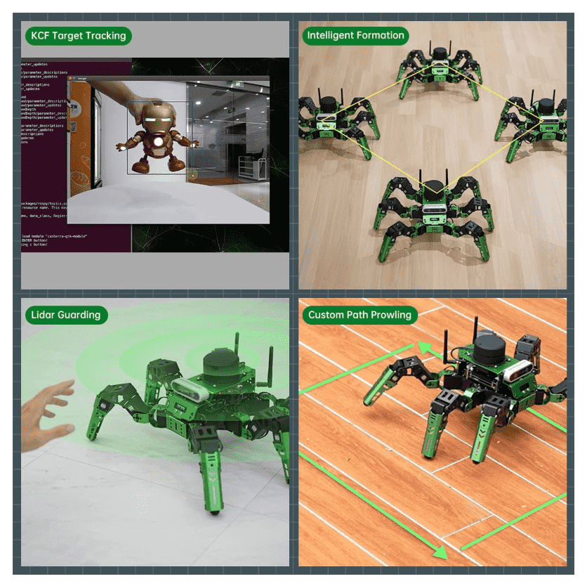 JetHexa ROS Hexapod Robot Kit SLAM Mapping and Navigation Enabled, Jetson Nano Powered