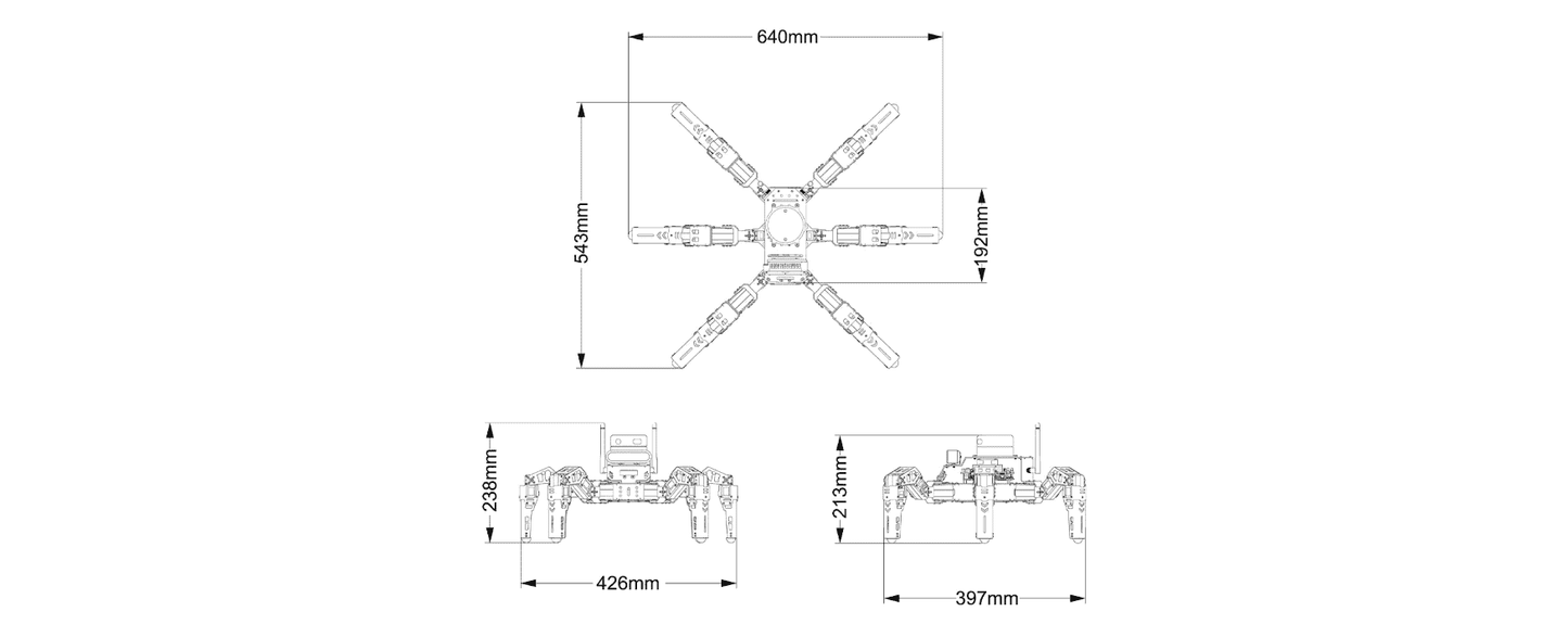 JetHexa ROS Hexapod Robot Kit SLAM Mapping and Navigation Enabled, Jetson Nano Powered