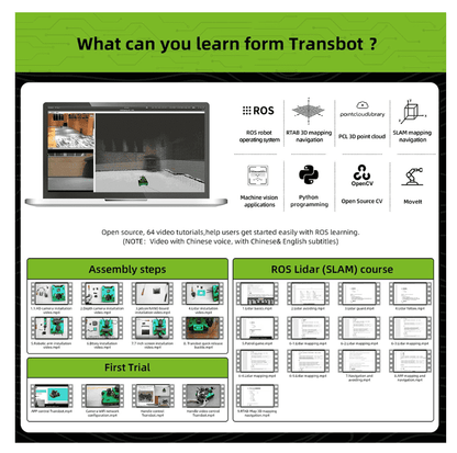 AI Vision Robot Tank Kit with Lidar & Python Programming