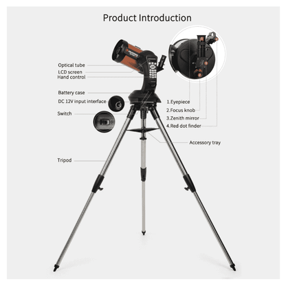 125mm F10 Schmidt-Cassegrain Computerized GoTo Astronomical Telescope with StarBright XLT