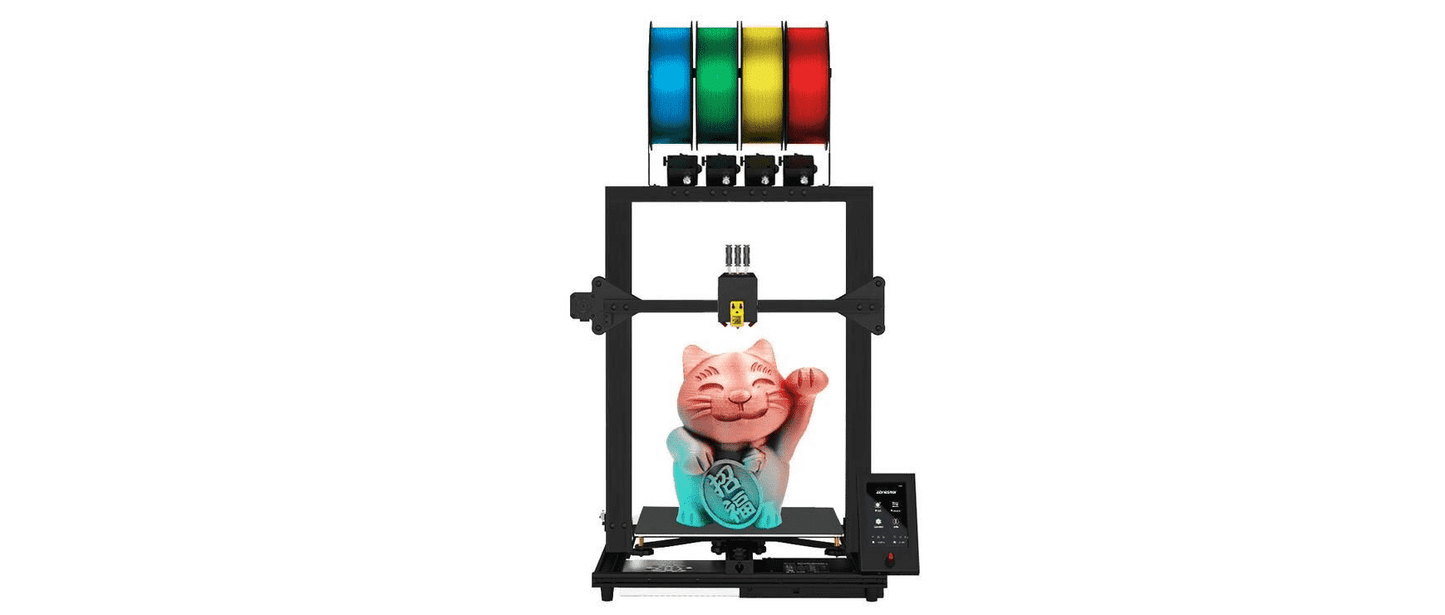 High Precision Large 3D Printer Kit with 4 Extruders and Multi-Color Mixing