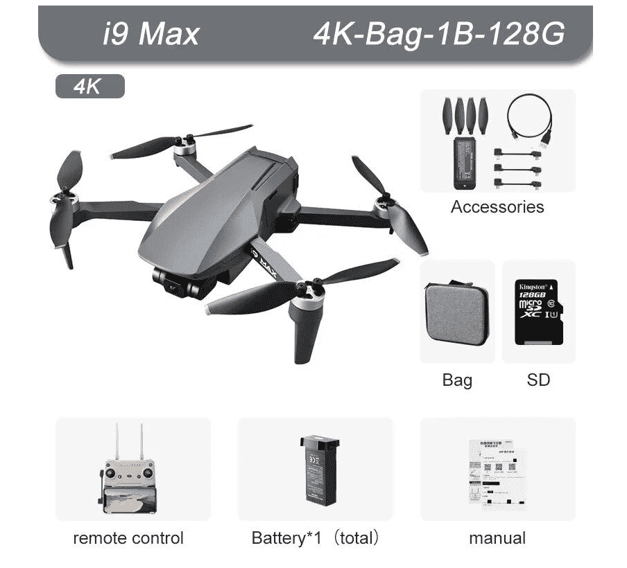 4K GPS Drone with 3-Axis Gimbal and Optical Flow Professional RC Quadcopter