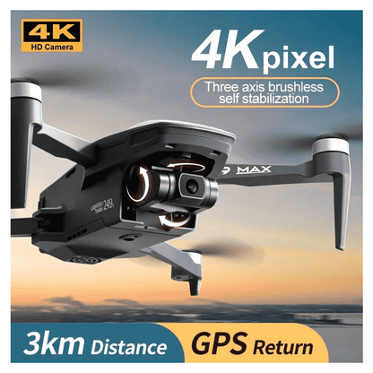 4K GPS Drone with 3-Axis Gimbal and Optical Flow Professional RC Quadcopter