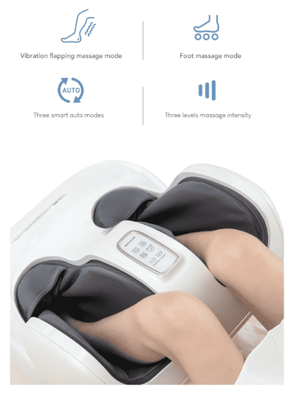 Deluxe Shiatsu Foot and Calf Massager with Heat and Air Compression