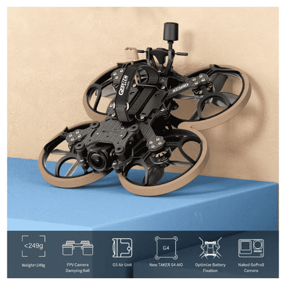 High-Definition 2.5-Inch FPV Quadcopter Drone Ultra Lightweight with Advanced Video Transmission