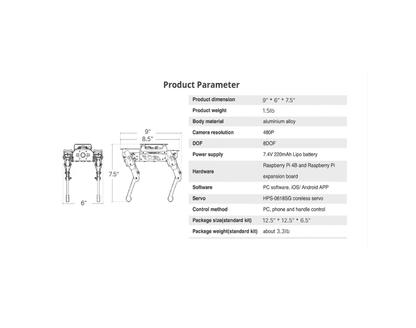 AI Vision Quadruped Robot