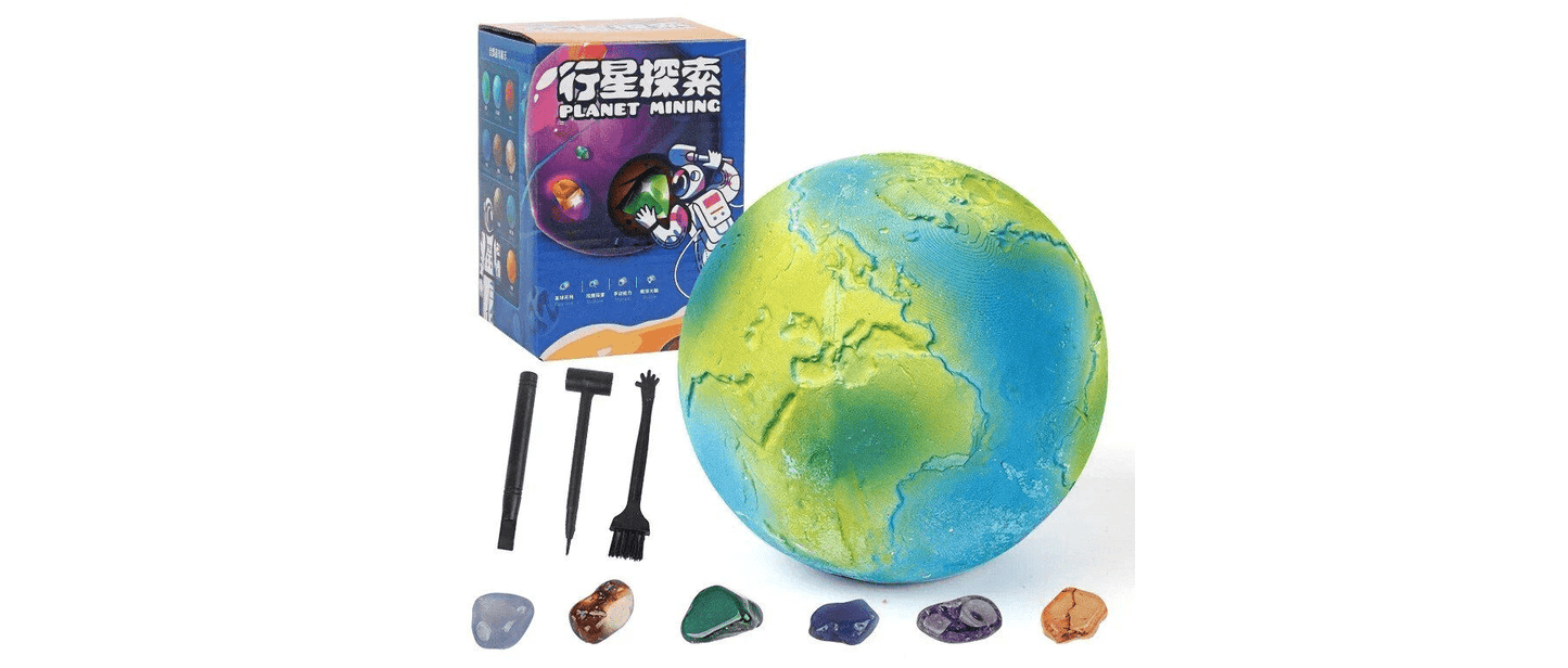 Solar System Gem Mining Kit: Children’s Educational Archaeology Toy