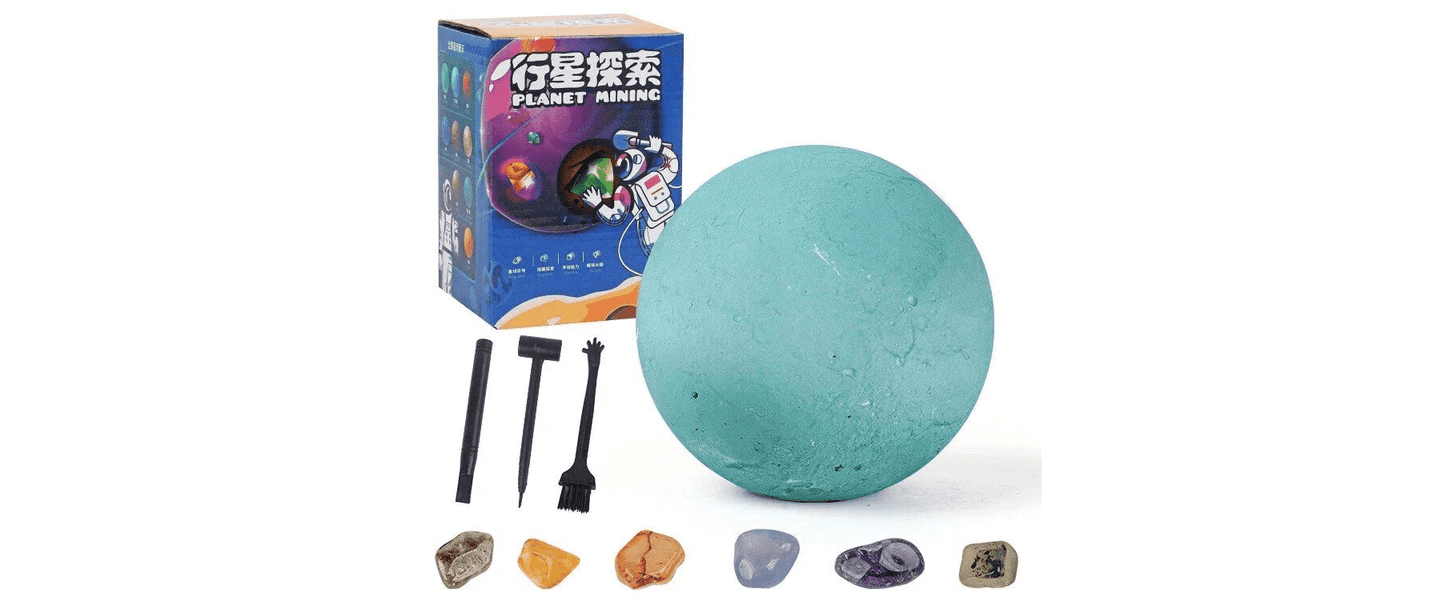 Solar System Gem Mining Kit: Children’s Educational Archaeology Toy