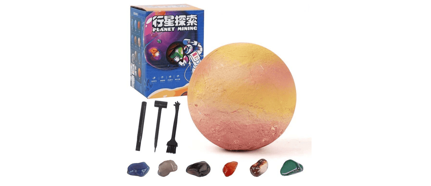 Solar System Gem Mining Kit: Children’s Educational Archaeology Toy