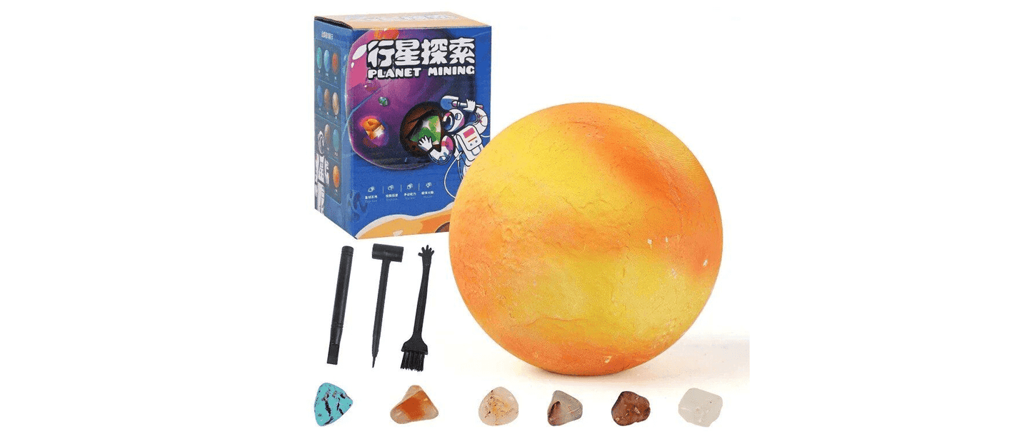 Solar System Gem Mining Kit: Children’s Educational Archaeology Toy