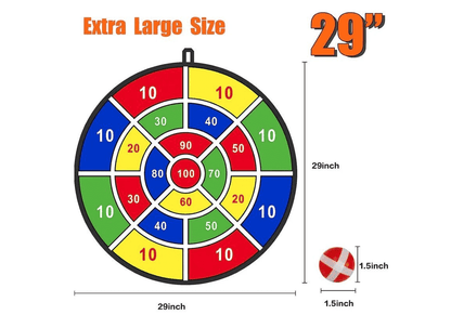 Kids Dart Board with Sticky Balls: Indoor & Outdoor Fun Game