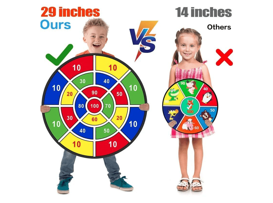 Kids Dart Board with Sticky Balls: Indoor & Outdoor Fun Game