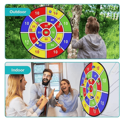 Kids Dart Board with Sticky Balls: Indoor & Outdoor Fun Game