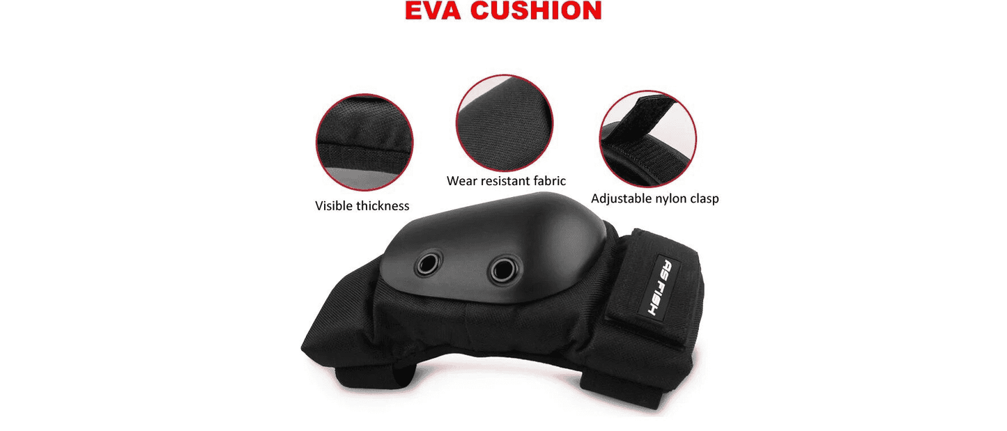 Knee, Elbow, Wrist Pads & Helmet for Skating and Cycling