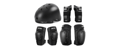 Knee, Elbow, Wrist Pads & Helmet for Skating and Cycling